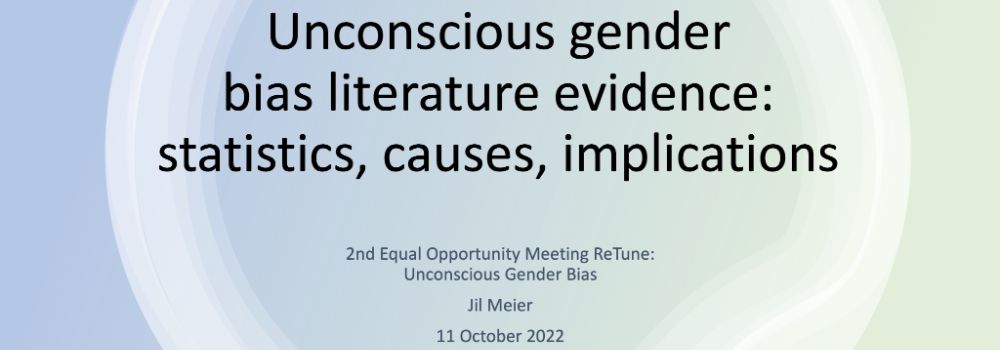 Title of the publication: Unconcious gender bias literature evidence: statistics, causes, implications