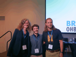 Jil Meier, Andrea Luppi and Jakub Vohryzek at OHBM 2025
